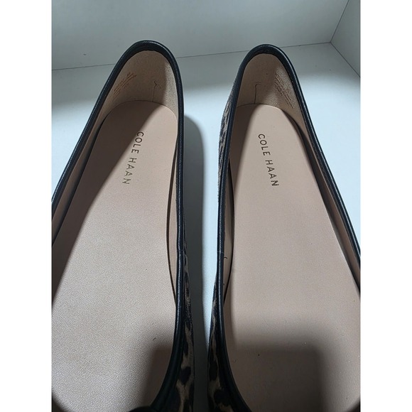 Cole Haan Leopard Print Ballet Flats Women's 8B Grand 360 Comfort Slip Ons - Picture 3 of 8